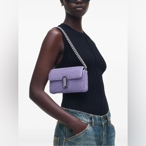 Marc Jacobs Handbags - 🔥🔥🔥NEW Marc Jacobs The Rhinestone J Purple Shoulder Bag